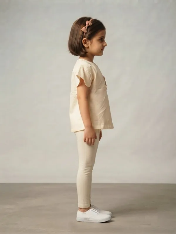 Cream_Flutter_Sleeve_Top__For_Girls
