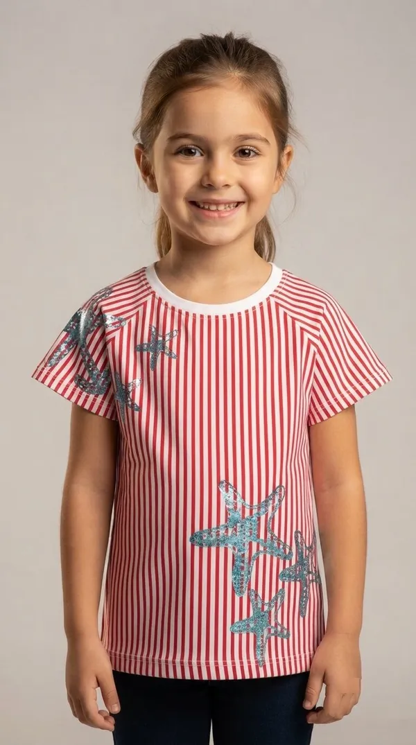 Red_Striped_Short_Sleeve_Top_for_Girls