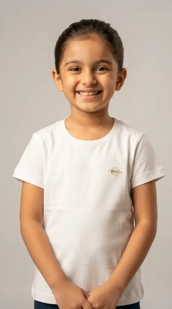 White_Regular_Fit_T-Shirt_for_Girls
