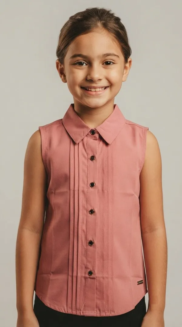 Pink_Sleeveless_Collared_Top_for_Girls
