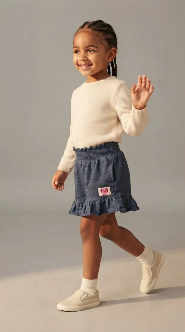 Blue_Cotton_Ruffle_Shorts_for_Girls