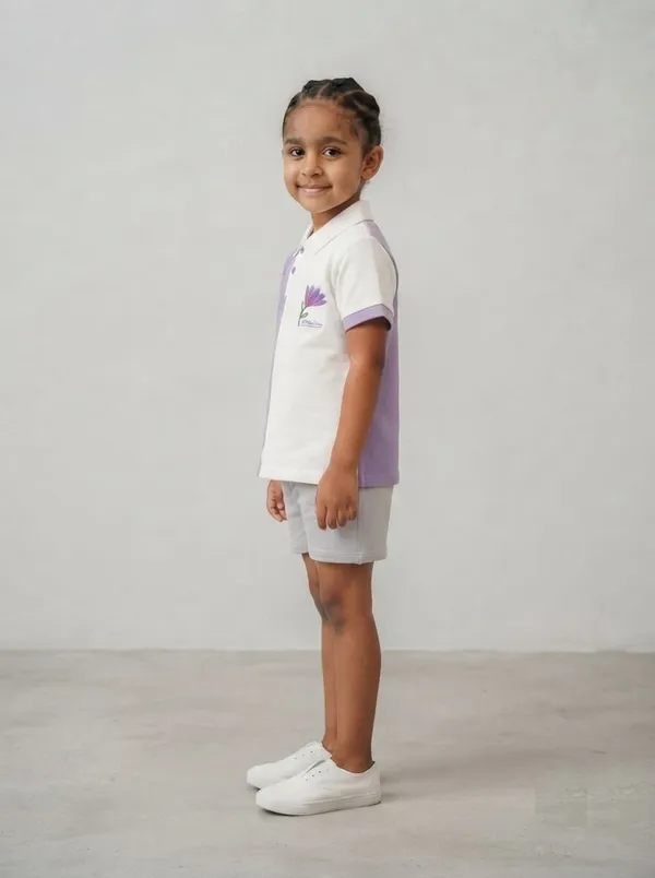 White_Lavender_Polo_T-Shirt__For_Girls