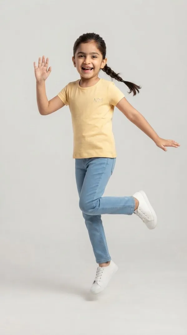 Yellow_Short_Sleeve_T-Shirt_for_Girls