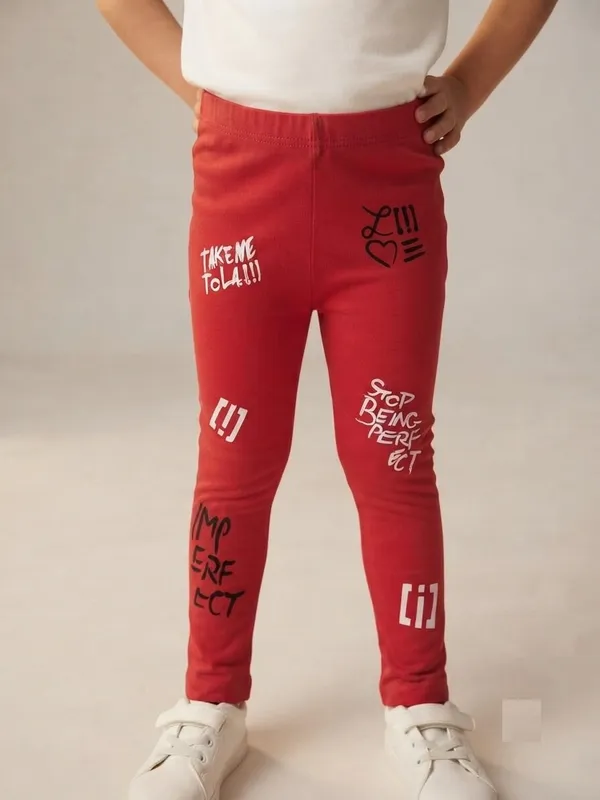 Red_Printed_Leggings_for_Girls