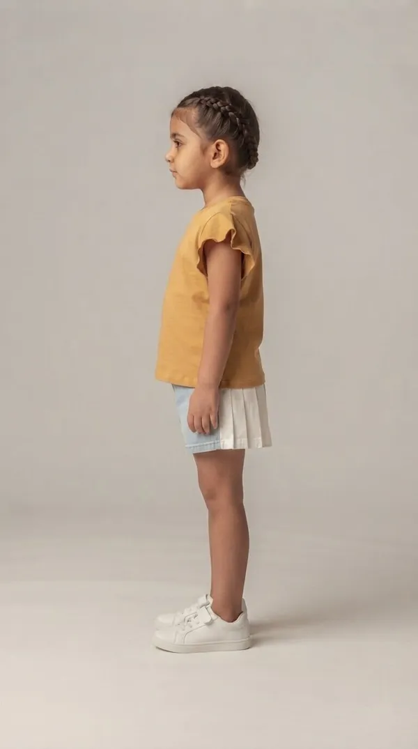 Mustard_Graphic_Frill_Sleeve_T-Shirt_for_Girls
