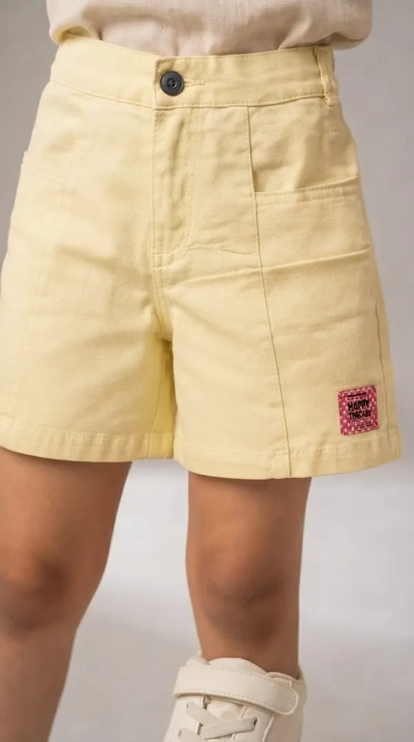 Yellow_Casual_Shorts_for_Girls