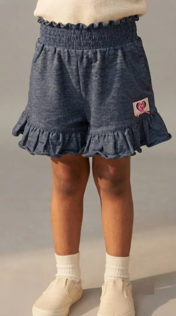 Blue_Cotton_Ruffle_Shorts_for_Girls
