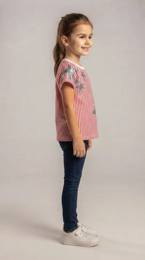 Red_Striped_Short_Sleeve_Top_for_Girls