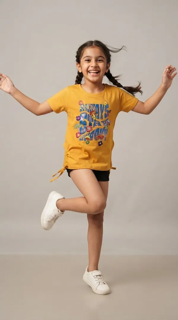 Yellow_Printed_T-Shirt__for_Girls