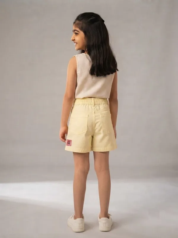 Yellow_Casual_Shorts_for_Girls