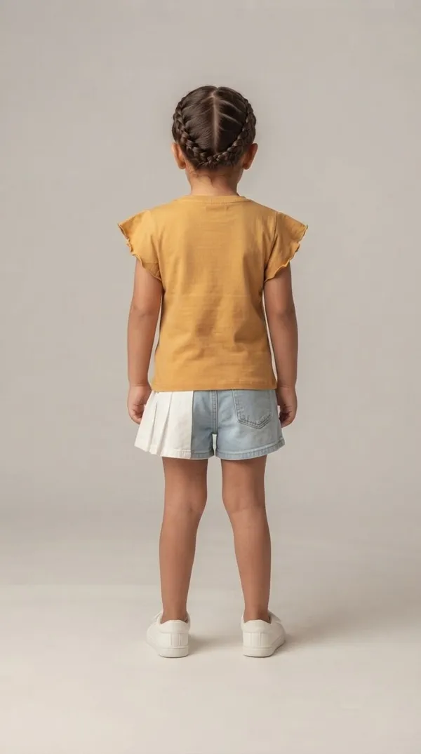 Mustard_Graphic_Frill_Sleeve_T-Shirt_for_Girls