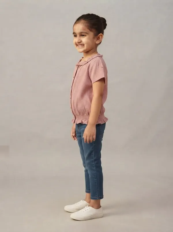 Pink_Ruffled_Short_Sleeve_Top_for_Girls