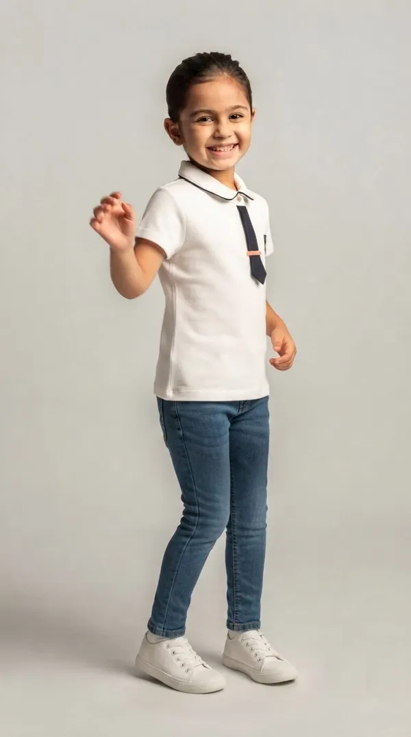 White_Polo_Neck_T-Shirt_With_Tie_Detail_for_Girls