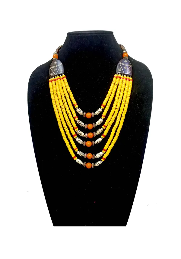 Yellow_Beaded_Ethnic_Necklace_for_Women