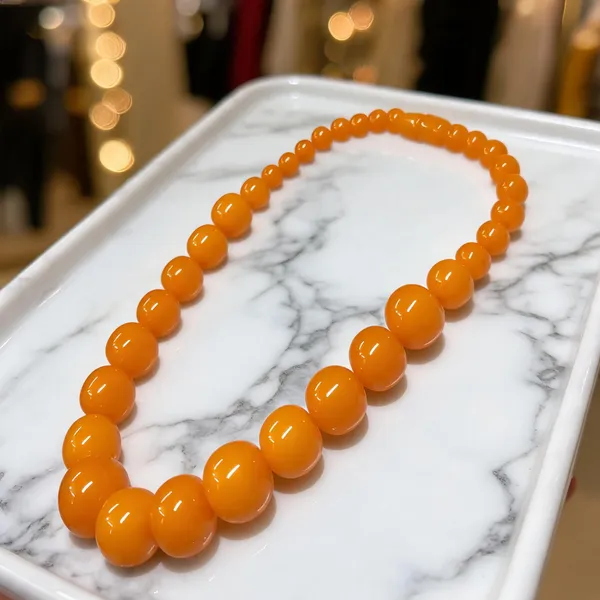 Orange_Beaded_Necklace_For_Women