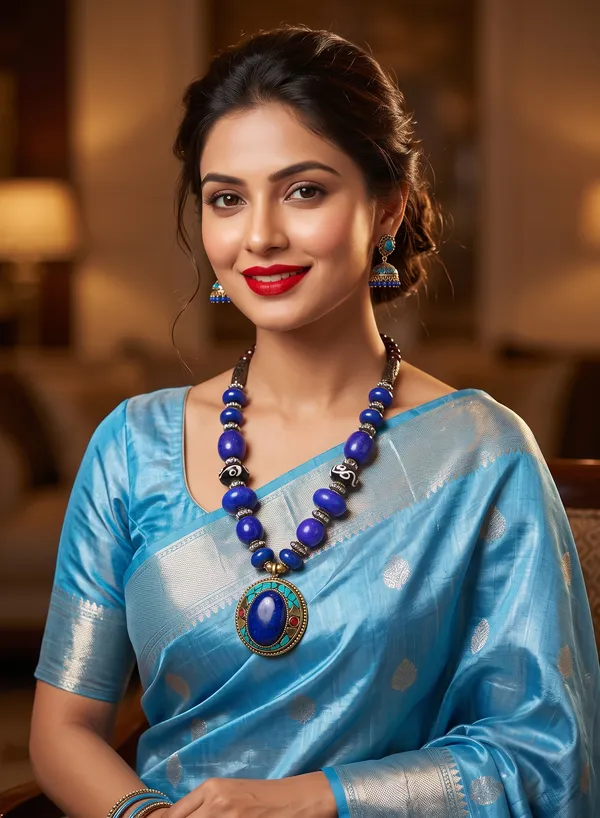 Blue_Beaded_Traditional_Necklace_Set_for_Women