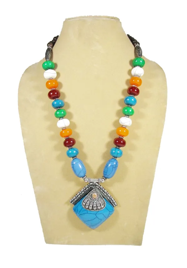 Blue_Multicolour_Beaded_Statement_Necklace_for_Women