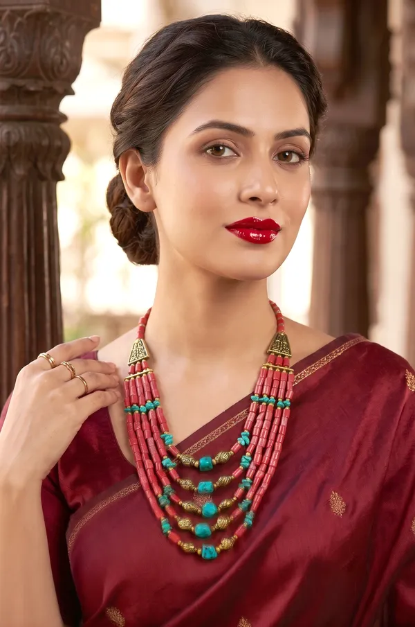 Red_Beaded_Layered_Necklace_for_Women