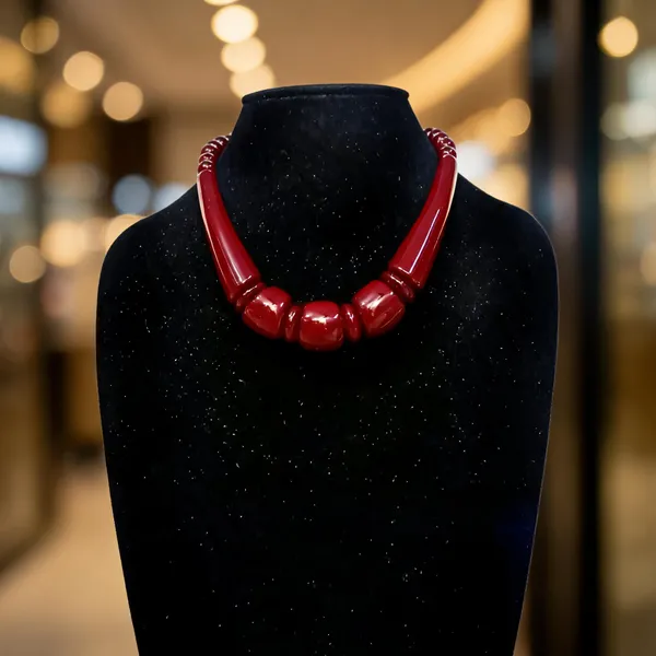 Red_Beaded_Statement_Necklace_For_Women