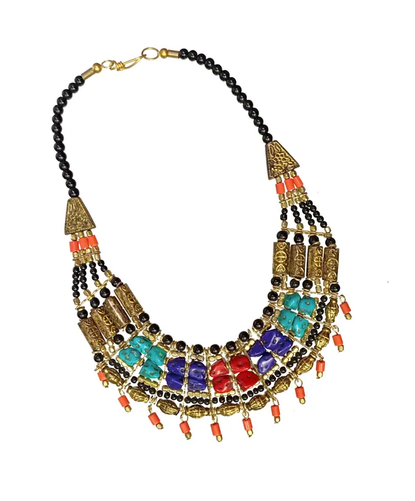 Multicolour_Beaded_Statement_Necklace_for_Women