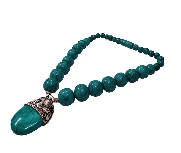 Teal_Beaded_Pendant_Necklace_for_Women