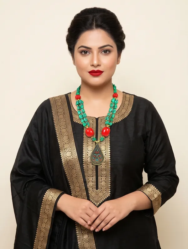 Black_Embroidered_Ethnic_Kurta_for_Women