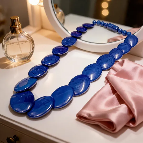 Blue_Resin_Beaded_Statement_Necklace_For_Women