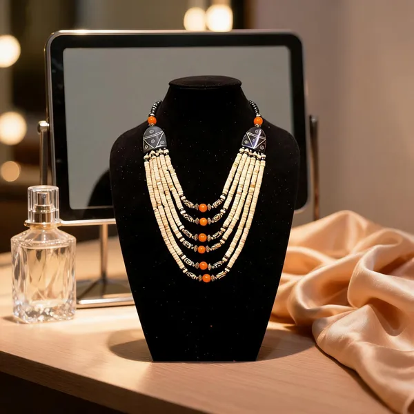 Multicolour_Wood_Resin_Beaded_Layered_Necklace_For_Women