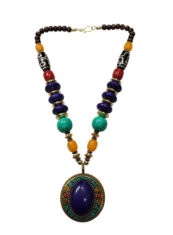 Multicolour_Beaded_Statement_Necklace_for_Women
