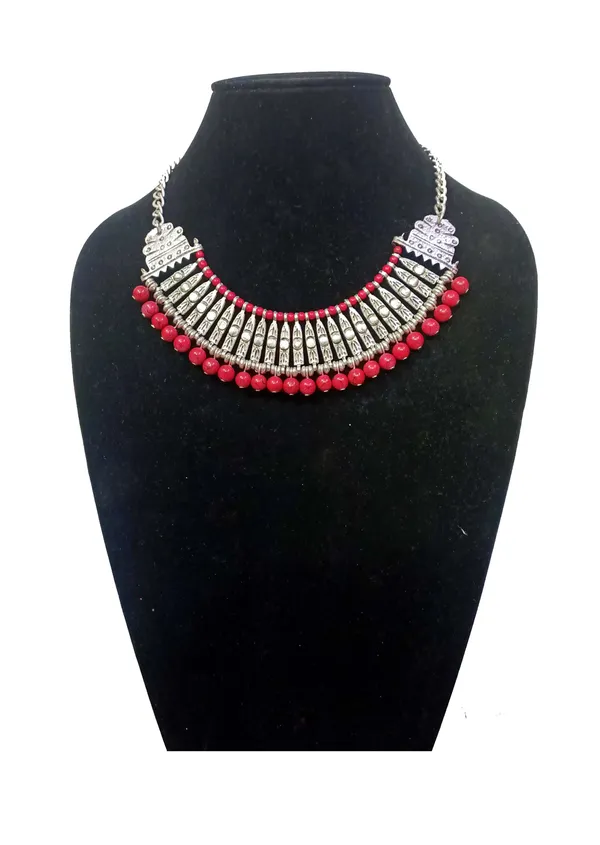 Silver-Tone_Oxidized_Statement_Necklace_for_Women