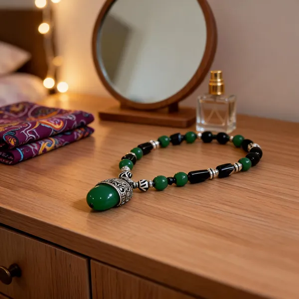 Multicolour_Resin_Beaded_Statement_Necklace_For_Women