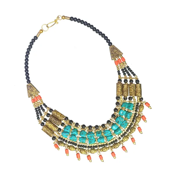 Multicolour_Beaded_Statement_Necklace_for_Women