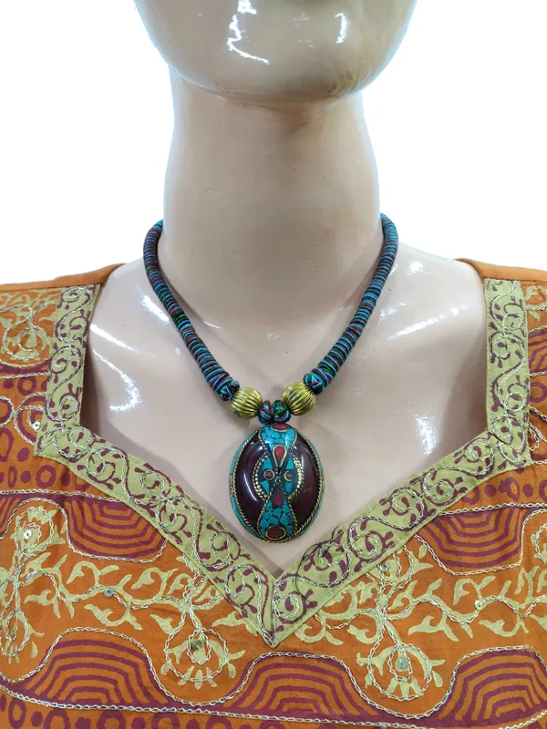 Multicolour_Beaded_Statement_Necklace_for_Women