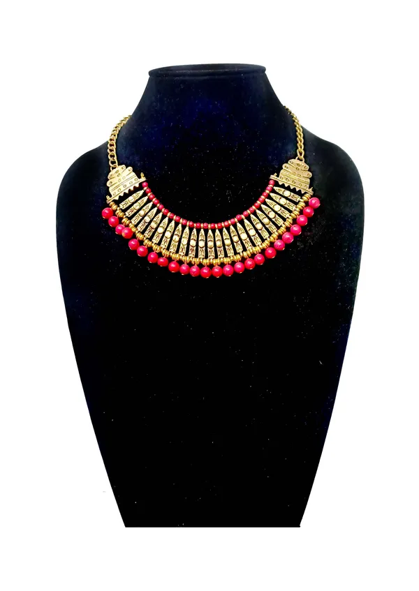Gold_Tone_Beaded_Statement_Necklace_for_Women