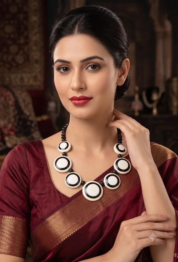 Black_And_White_Statement_Necklace_for_Women