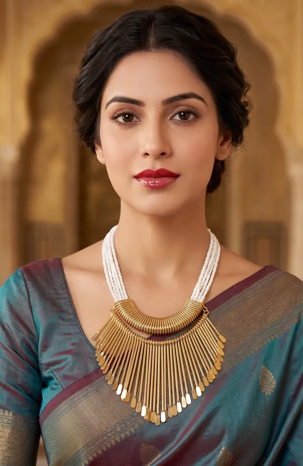 Gold_Tone_Statement_Necklace_for_Women