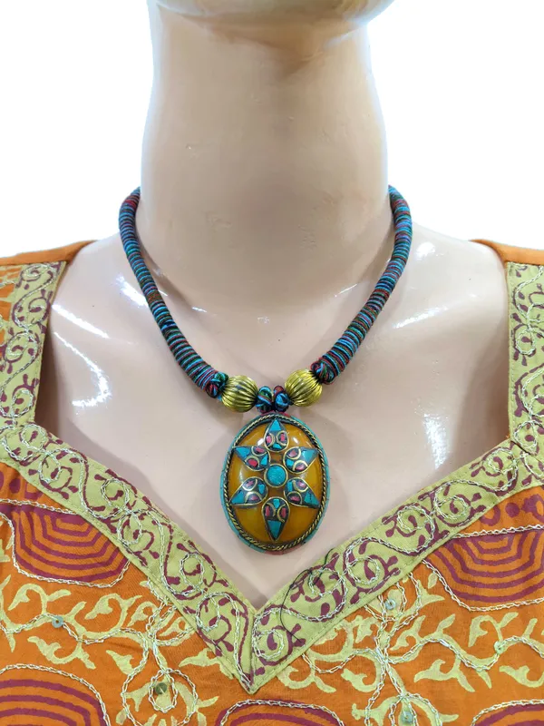 Multicolour_Beaded_Statement_Necklace_for_Women