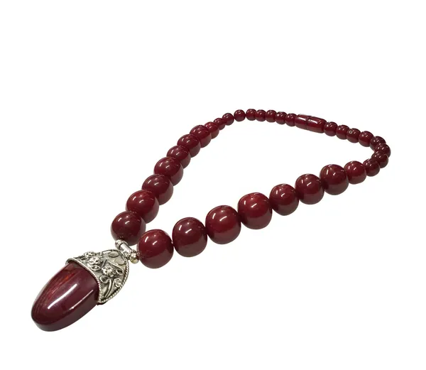 Maroon_Beaded_Spiritual_Mala_Necklace