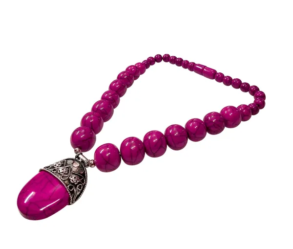 Pink_Beaded_Pendant_Necklace_for_Women