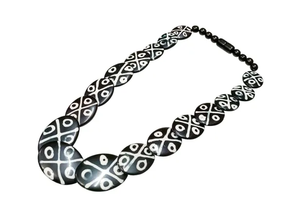 Black_Tribal_Pattern_Statement_Necklace_for_Women