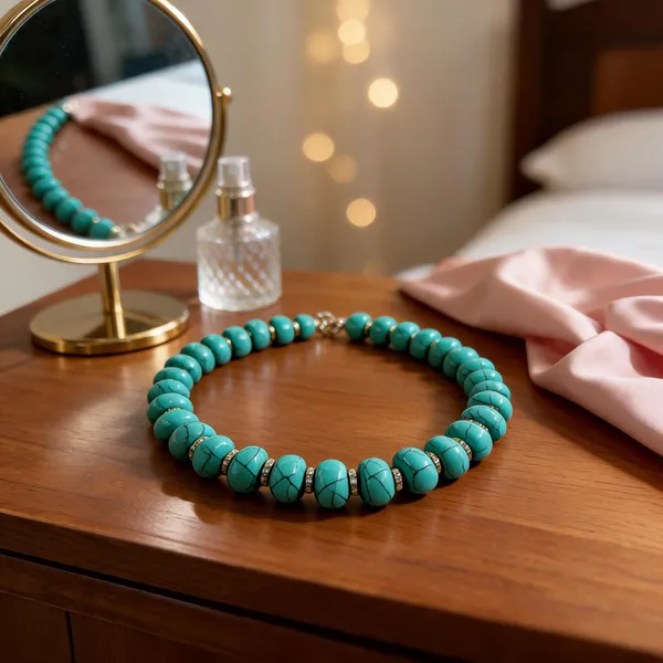 Turquoise_Resin_Beaded_Statement_Necklace_For_Women