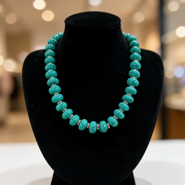 Turquoise_Resin_Beaded_Statement_Necklace_For_Women