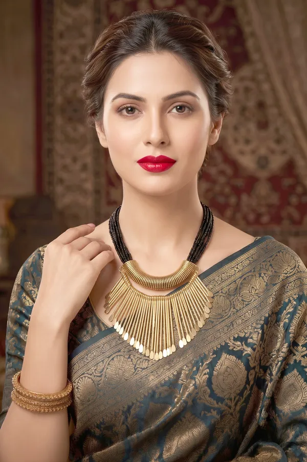 Gold_Tone_Statement_Necklace_for_Women