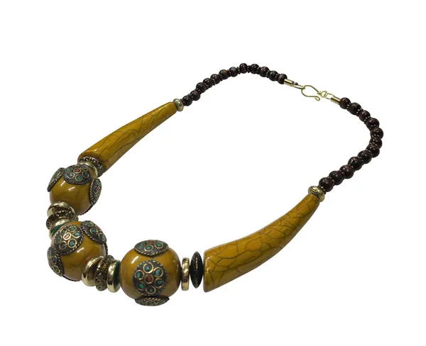 Mustard_Beaded_Statement_Necklace_for_Women