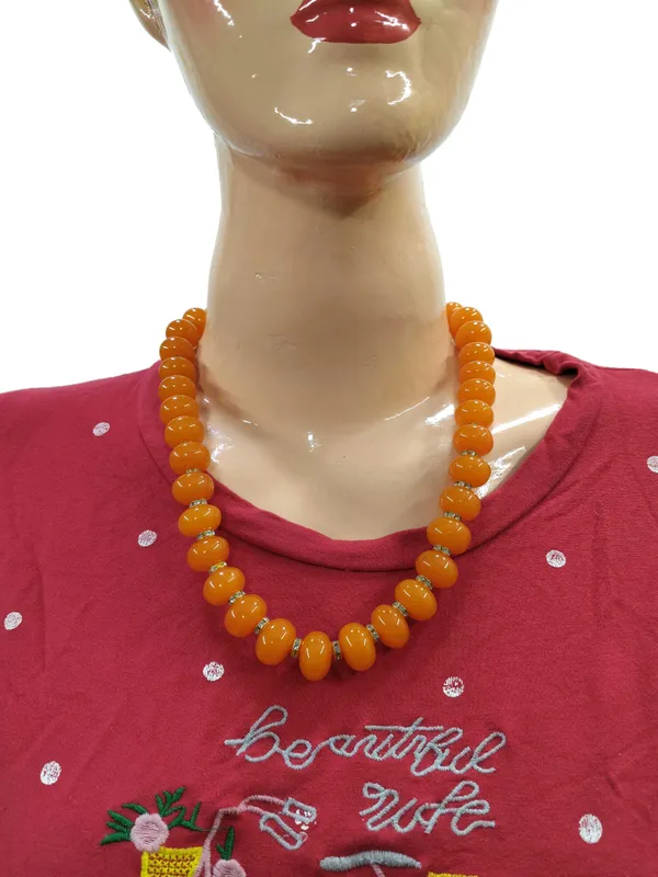 Orange_Beaded_Necklace_for_Women