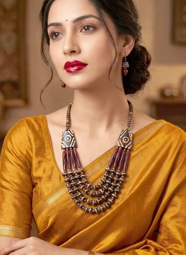 Multicolour_Tribal_Statement_Necklace_for_Women
