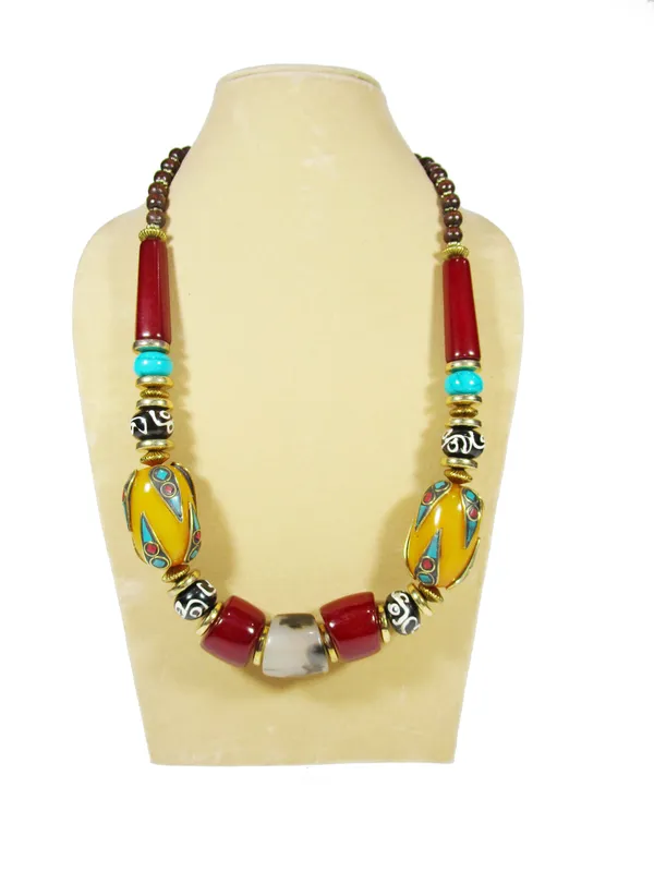 Multicolour_Beaded_Statement_Necklace_for_Women