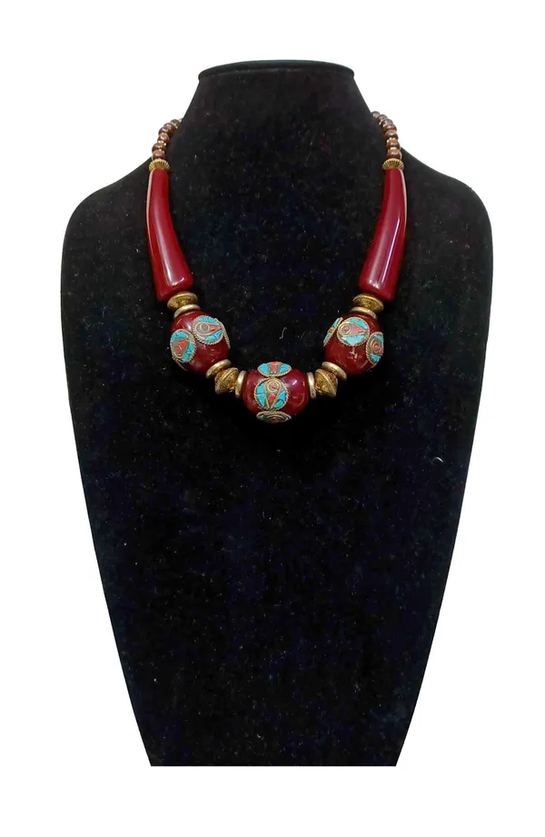 Red_Beaded_Statement_Necklace_for_Women
