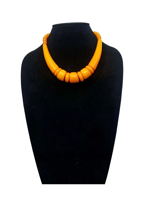 Orange_Beaded_Necklace_for_Women