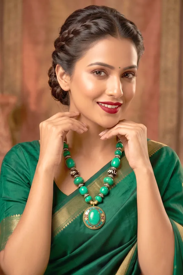 Green_Beaded_Statement_Necklace_for_Women